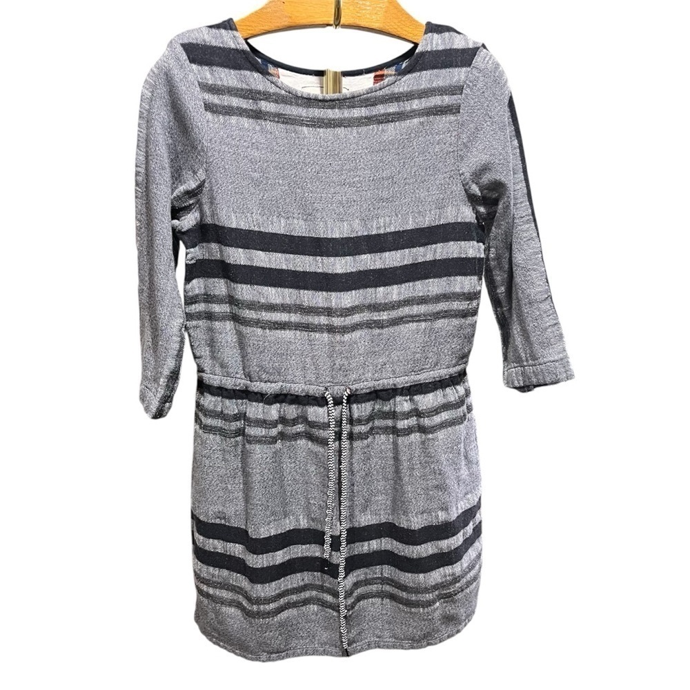 ACE & JIG ~ Grey and Black Heritage Striped Lake Dress Small